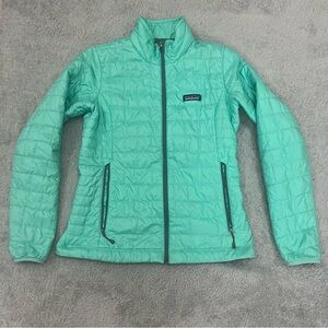 Patagonia womens nano puff jacket green size small
